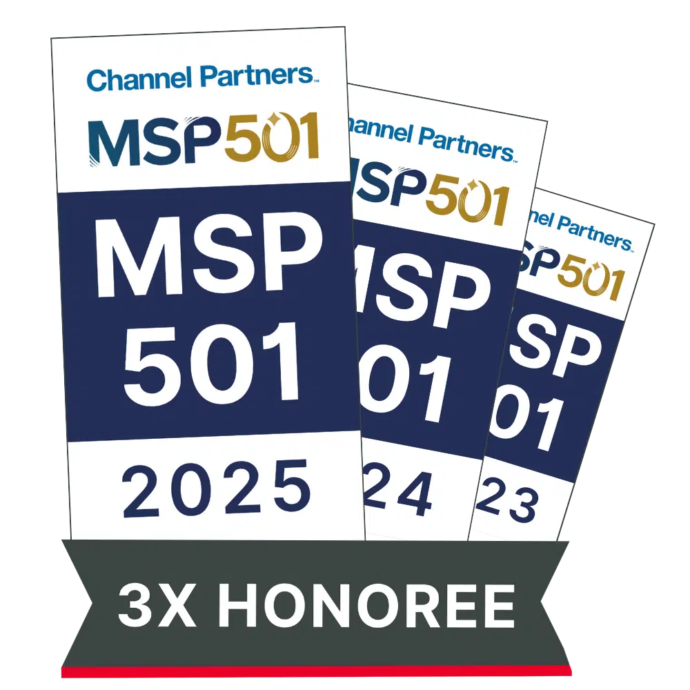 MSP 501 - Channel Partners - 3x Honoree - Award Bar Image