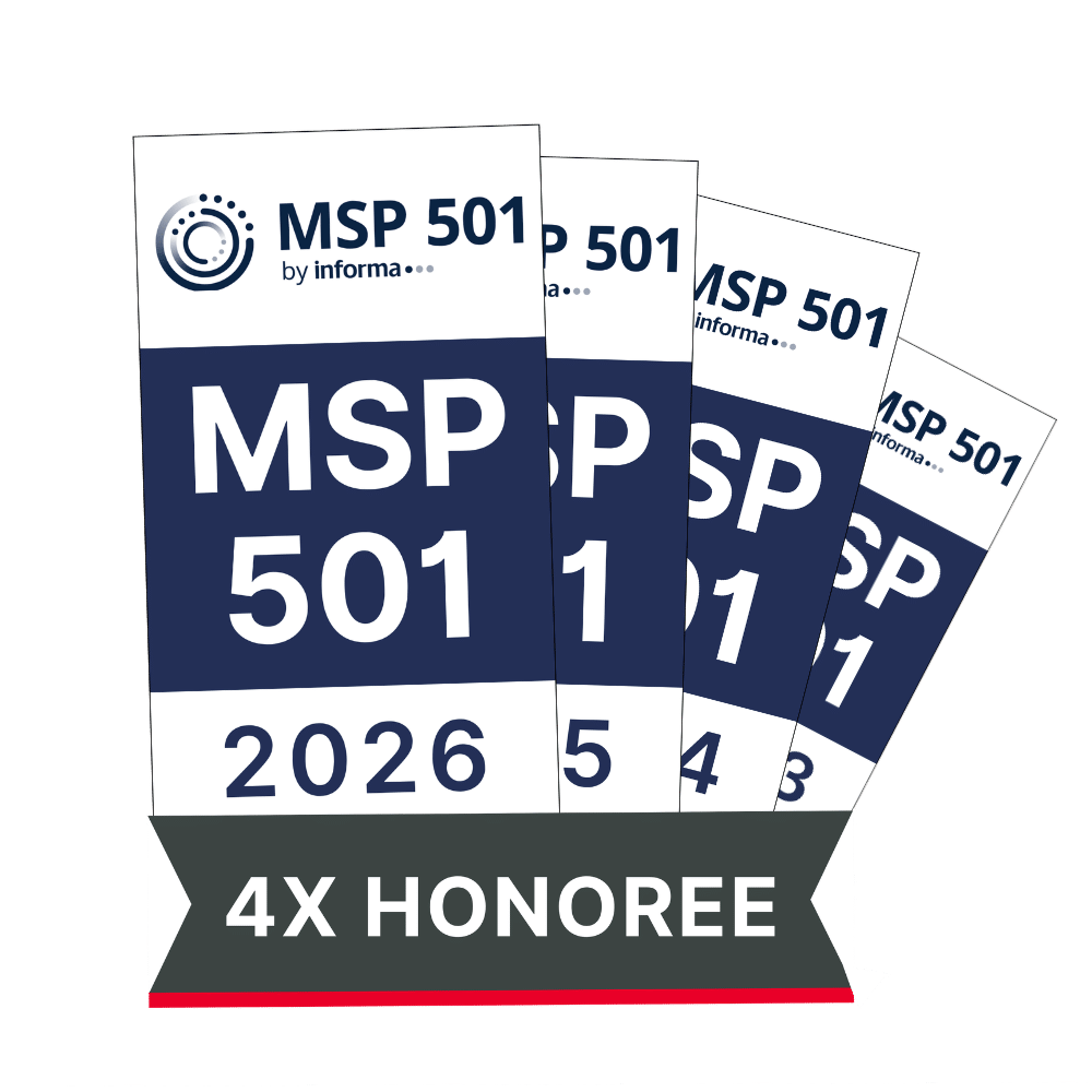 MSP 501 - Channel Partners - 4x Honoree - Award Bar Image